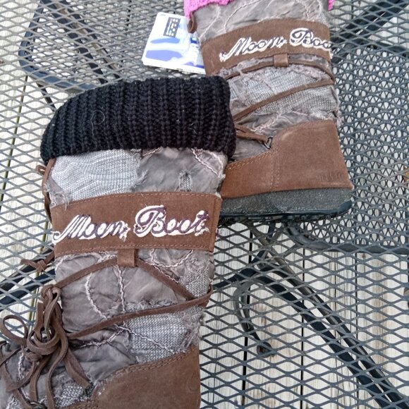 Moon Boot. Camo Rare! Fits Womens 5 - 6 Distressed Look! - Picture 9 of 16